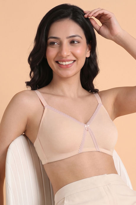Zivame Essentials Double Layered Non Wired Full Coverage T-Shirt Bra - Cloud Pink — image 5